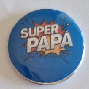 Imán super papá azul pequeño