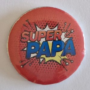 Imán super papá rojo pequeño